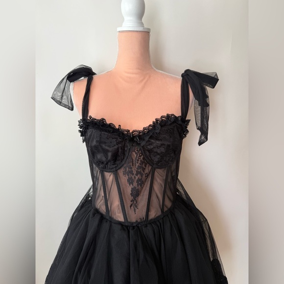 Dolls Kill DANCE WITH DEATH MINI DRESS - Picture 3 of 8